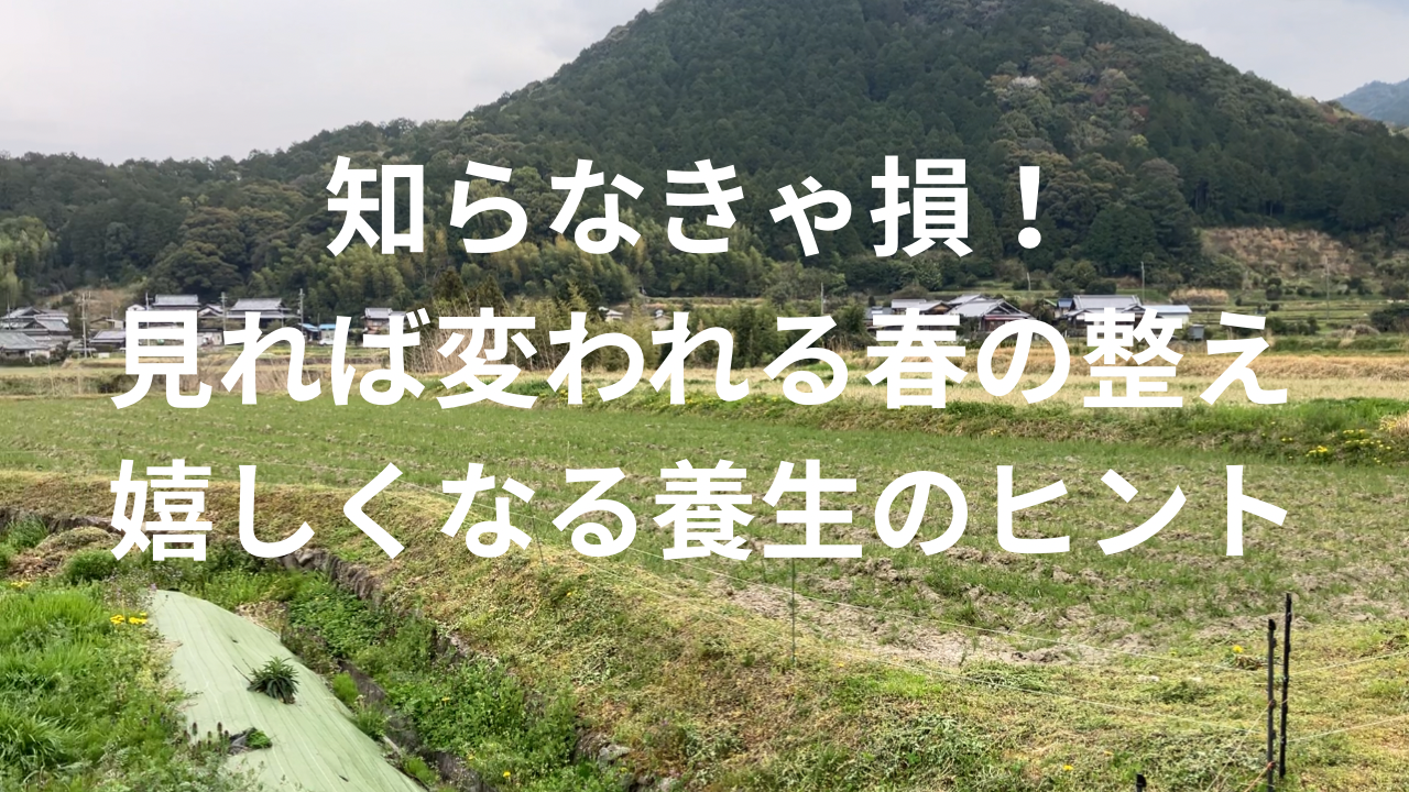 春の養生のヒントを紹介した風景写真